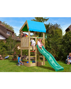 Jungle Home | Spielturm aus Holz mit Rutsche