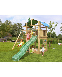Jungle Fort | Spielturm aus Holz mit Schaukel