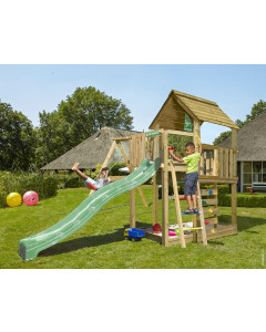 Jungle Cubby | Spielturm aus Holz mit Schaukel