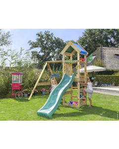 Jungle Patio | Spielturm aus Holz mit Schaukel