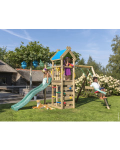 Jungle Nomad | Spielturm aus Holz mit Schaukel