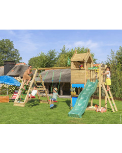 Jungle Resort | Stelzenhaus mit Schaukeln & Kletternetz