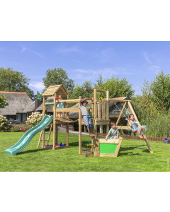 Jungle Voyager | Spielturm aus Holz mit Schaukel