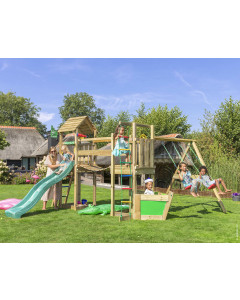 Jungle Voyager | Spielturm aus Holz mit Doppelschaukel
