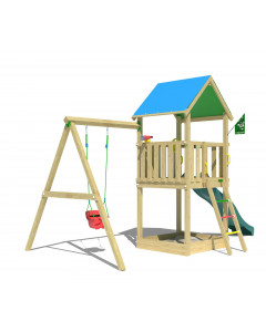 Jungle Tango Babyswing | Spielturm aus Holz mit Schaukel