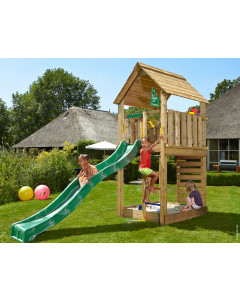 Jungle Cabin | Spielturm aus Holz mit Rutsche