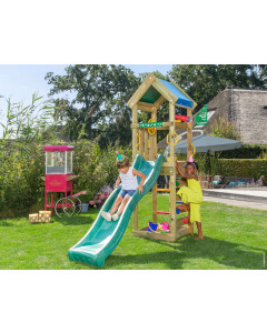Jungle Patio | Spielturm aus Holz mit Rutsche
