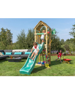 Jungle Cocoon | Spielturm aus Holz mit Rutsche
