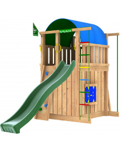Villa 2.0 Playhouse Pine Dark green