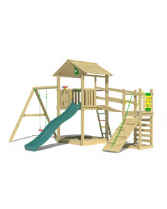 Jungle Summit | Spielturm aus Holz mit Schaukel
