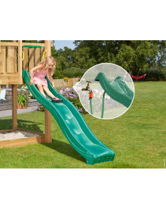 Rutsche mit Wasserschlauchanschluss • Wavy Star XL Dunkelgrün