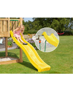 Rutsche mit Wasserschlauchanschluss • Wavy Star XL Gelb