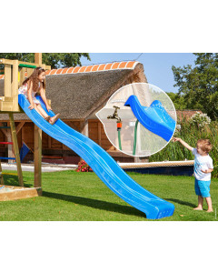 Rutsche mit Wasserschlauchanschluss • Wavy Star XXL Blau