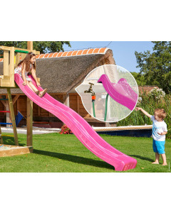 Rutsche mit Wasserschlauchanschluss • Wavy Star XXL Fuchsiafarbener