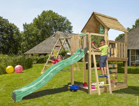 Jungle Cubby | Klettergerüste aus Holz mit Schaukel & Kletternetze