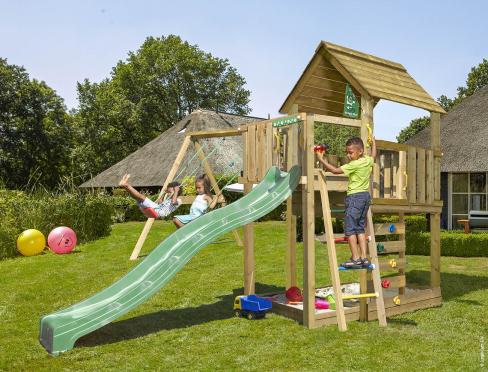 Jungle Cubby | Klettergerüste aus Holz mit Doppelschaukel