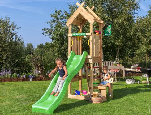 Jungle Totem | Klettergerüst aus Holz mit Rutsche & Picknicktisch