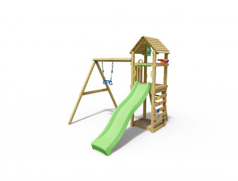 Jungle Cocoon | Klettergerüst aus Holz mit Schaukel