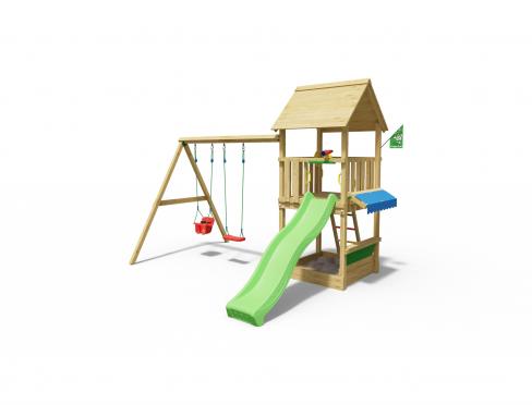 Jungle Suite | Klettergerüst aus Holz mit Doppelschaukel