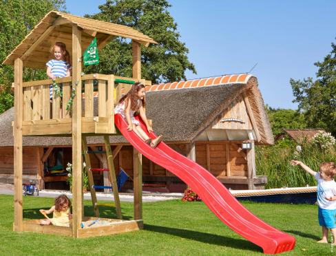 Jungle Suite | Klettergerüst aus Holz mit Doppelschaukel